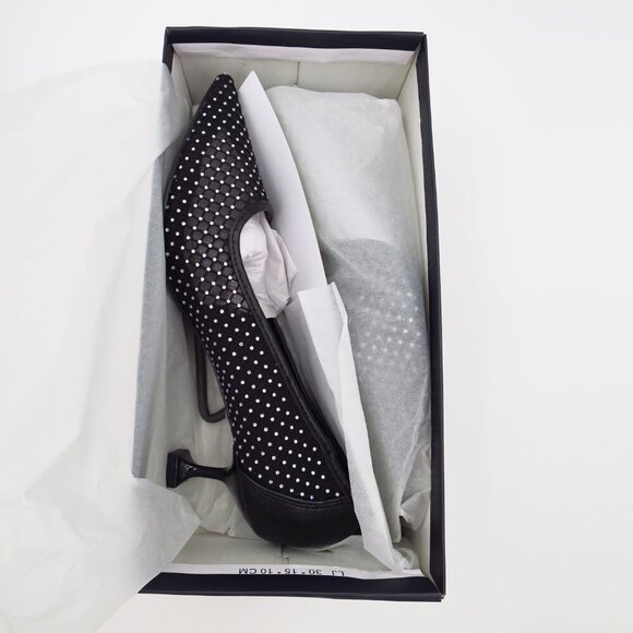 French Connection Women's Elise Mesh and Stone Jewel Embellished Heel in size 9 - Picture 10 of 10